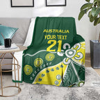 Custom Cricket Aussie Pride Blanket Indigenous Inspired - Aussie Hoodie