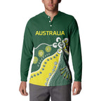 Custom Cricket Aussie Pride Button Sweatshirt Indigenous Inspired - Aussie Hoodie