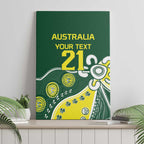 Custom Cricket Aussie Pride Canvas Wall Art Indigenous Inspired - Aussie Hoodie