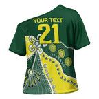 Custom Cricket Aussie Pride Cross Shoulder Shirt Indigenous Inspired - Aussie Hoodie