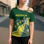 Custom Cricket Aussie Pride Cross Shoulder Shirt Indigenous Inspired - Aussie Hoodie