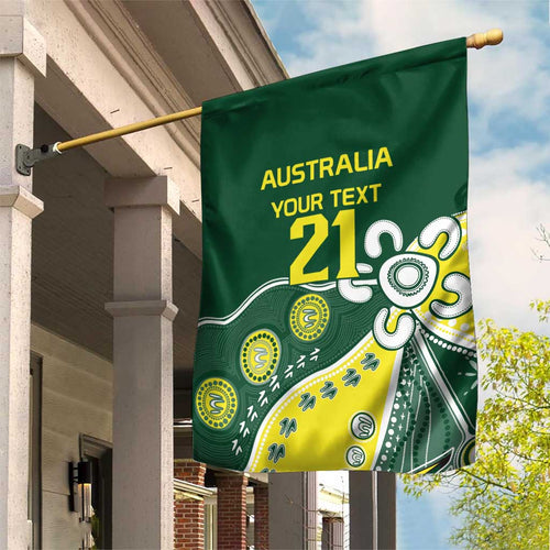 Custom Cricket Aussie Pride Garden Flag Indigenous Inspired - Aussie Hoodie