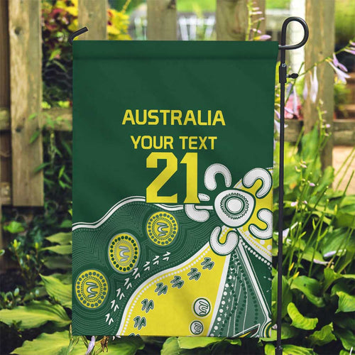 Custom Cricket Aussie Pride Garden Flag Indigenous Inspired - Aussie Hoodie