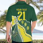 Custom Cricket Aussie Pride Hawaiian Shirt Indigenous Inspired - Aussie Hoodie