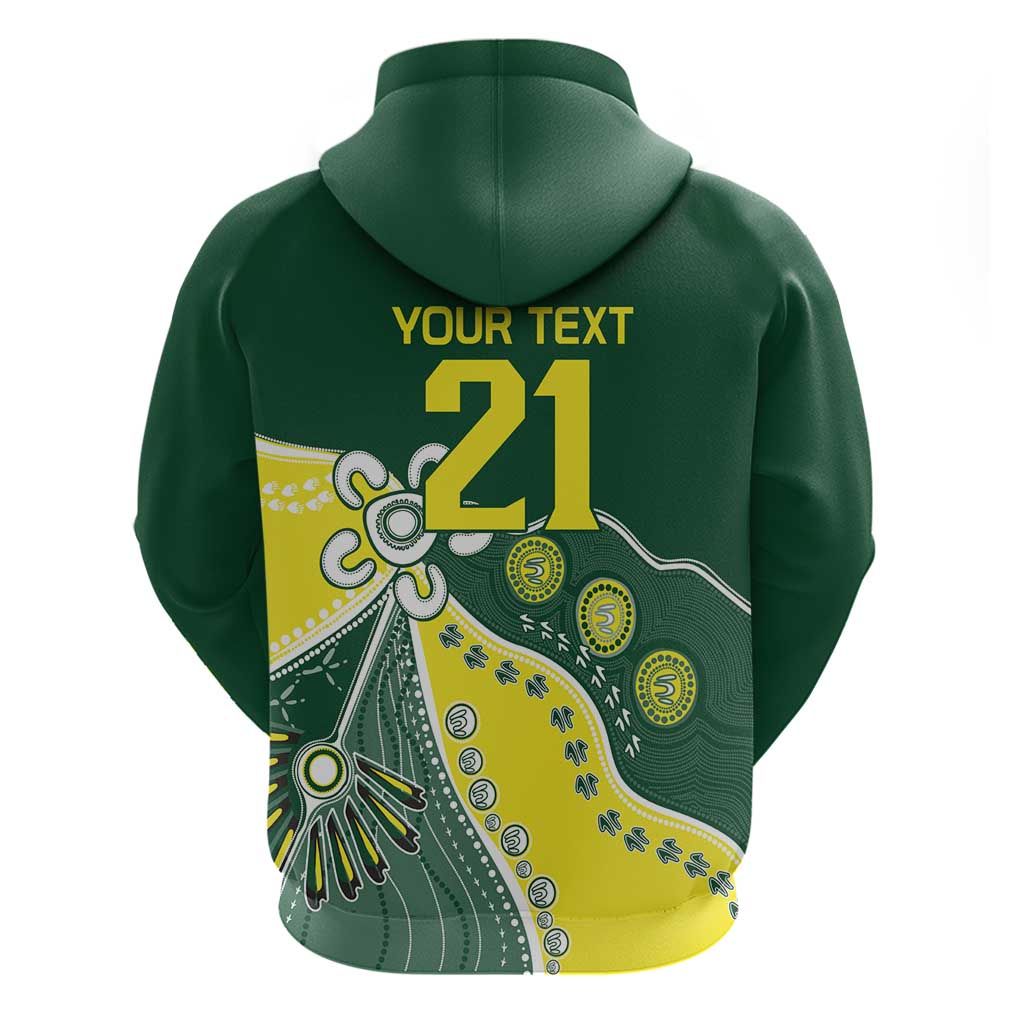 Custom Cricket Aussie Pride Hoodie Indigenous Inspired - Aussie Hoodie