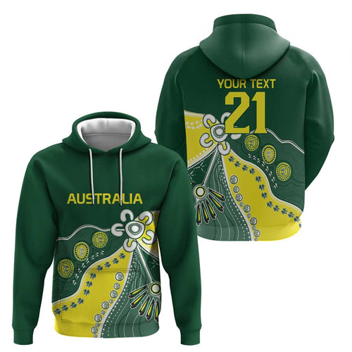 Custom Cricket Aussie Pride Hoodie Indigenous Inspired - Aussie Hoodie