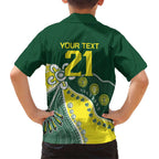 Custom Cricket Aussie Pride Kid Hawaiian Shirt Indigenous Inspired - Aussie Hoodie