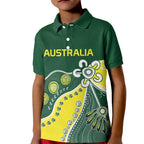 Custom Cricket Aussie Pride Kid Polo Shirt Indigenous Inspired - Aussie Hoodie