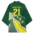 Custom Cricket Aussie Pride Kimono Indigenous Inspired - Aussie Hoodie