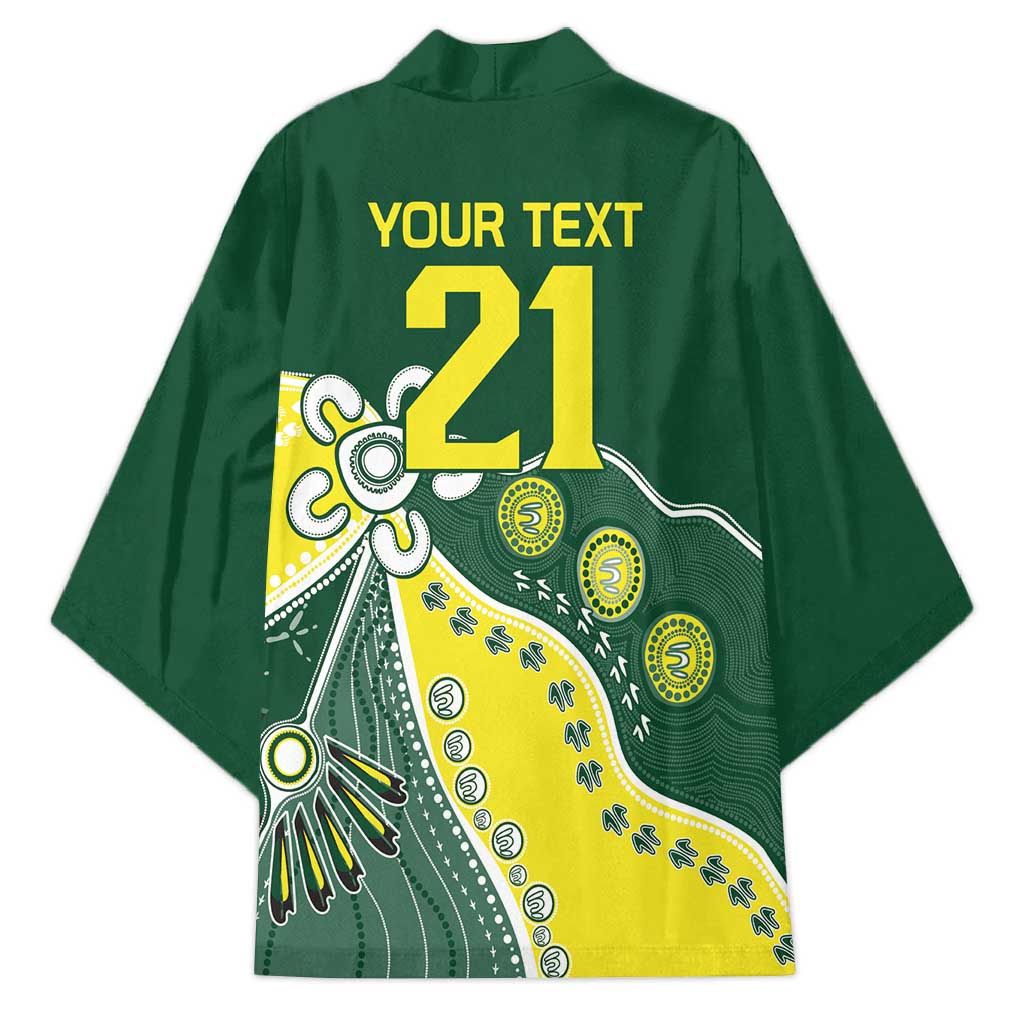 Custom Cricket Aussie Pride Kimono Indigenous Inspired - Aussie Hoodie