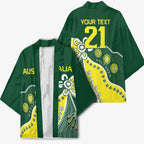 Custom Cricket Aussie Pride Kimono Indigenous Inspired - Aussie Hoodie