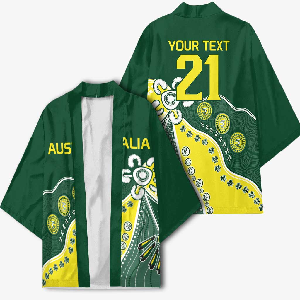 Custom Cricket Aussie Pride Kimono Indigenous Inspired - Aussie Hoodie