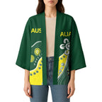 Custom Cricket Aussie Pride Kimono Indigenous Inspired - Aussie Hoodie