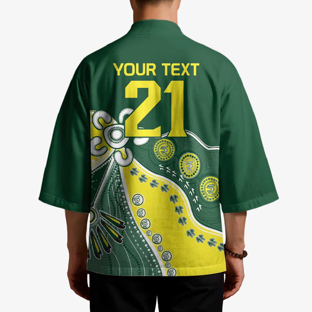 Custom Cricket Aussie Pride Kimono Indigenous Inspired - Aussie Hoodie