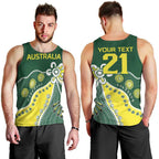 Custom Cricket Aussie Pride Men Tank Top Indigenous Inspired - Aussie Hoodie