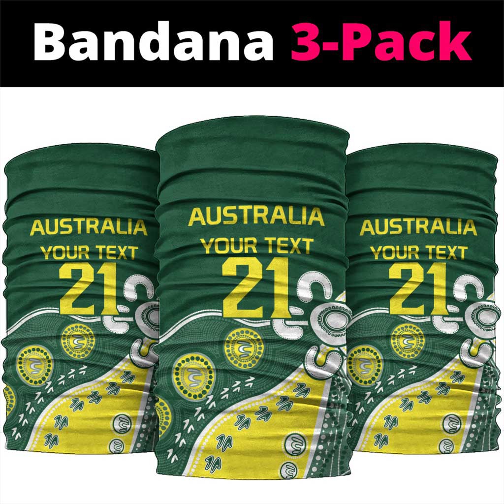Custom Cricket Aussie Pride Neck Gaiter Indigenous Inspired - Aussie Hoodie