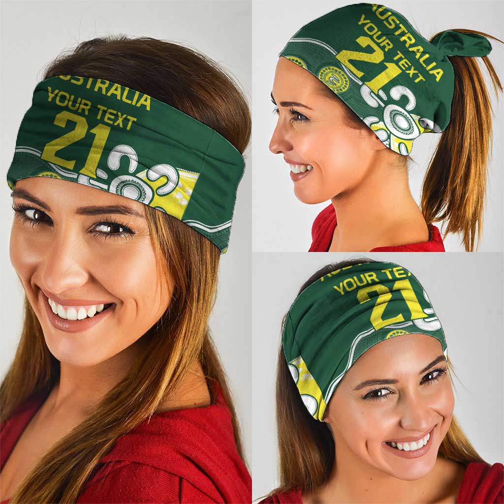 Custom Cricket Aussie Pride Neck Gaiter Indigenous Inspired - Aussie Hoodie