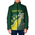 Custom Cricket Aussie Pride Padded Jacket Indigenous Inspired - Aussie Hoodie