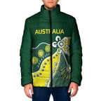 Custom Cricket Aussie Pride Padded Jacket Indigenous Inspired - Aussie Hoodie