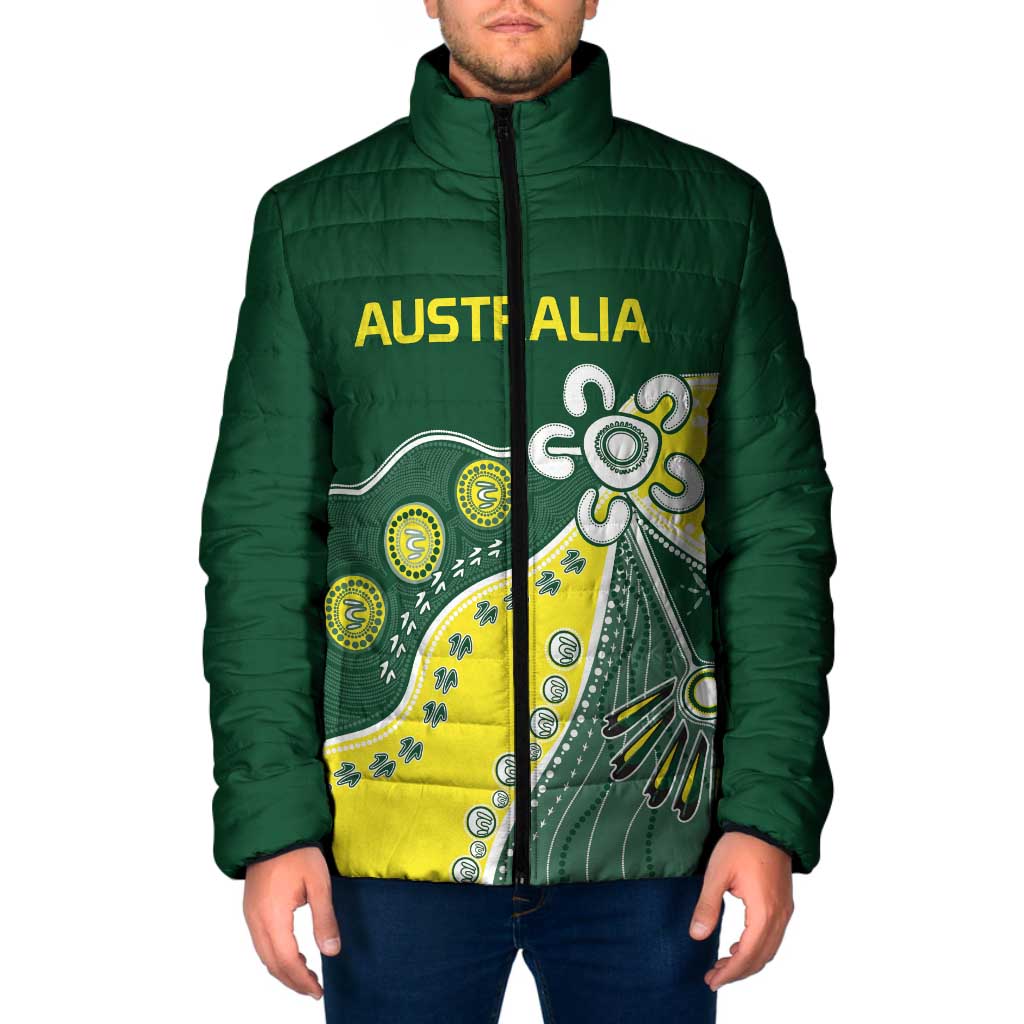 Custom Cricket Aussie Pride Padded Jacket Indigenous Inspired - Aussie Hoodie