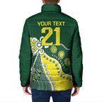 Custom Cricket Aussie Pride Padded Jacket Indigenous Inspired - Aussie Hoodie