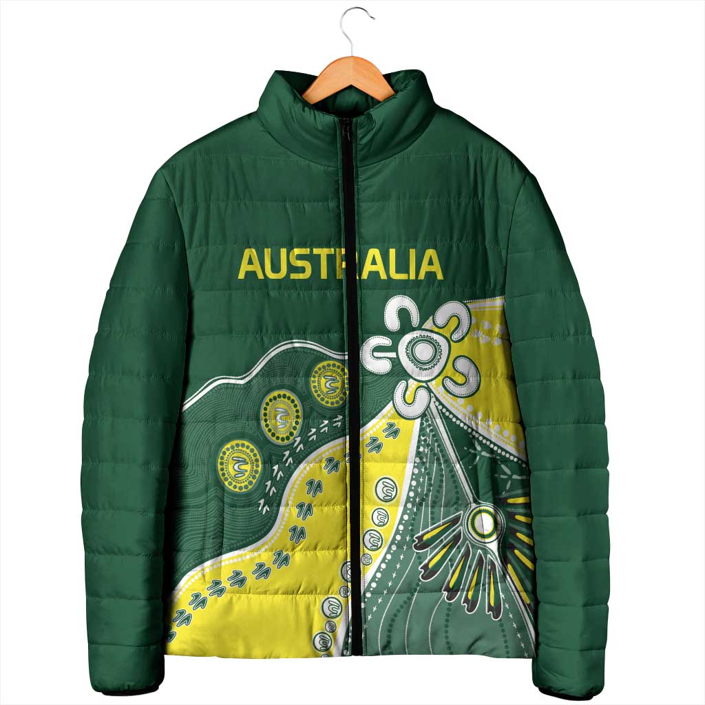Custom Cricket Aussie Pride Padded Jacket Indigenous Inspired - Aussie Hoodie