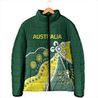 Custom Cricket Aussie Pride Padded Jacket Indigenous Inspired - Aussie Hoodie