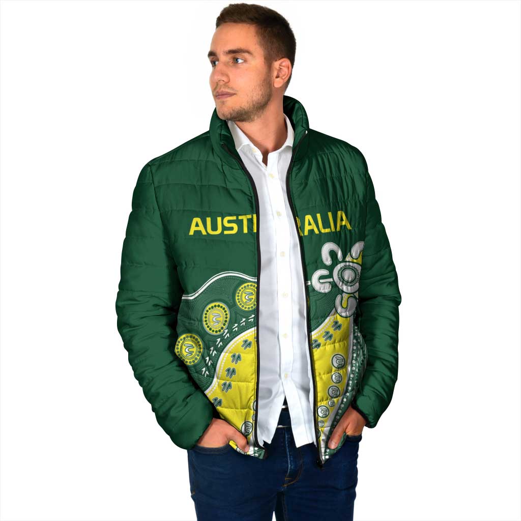Custom Cricket Aussie Pride Padded Jacket Indigenous Inspired - Aussie Hoodie