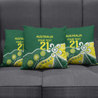 Custom Cricket Aussie Pride Pillow Cover Indigenous Inspired - Aussie Hoodie