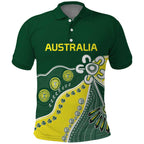 Custom Cricket Aussie Pride Polo Shirt Indigenous Inspired - Aussie Hoodie