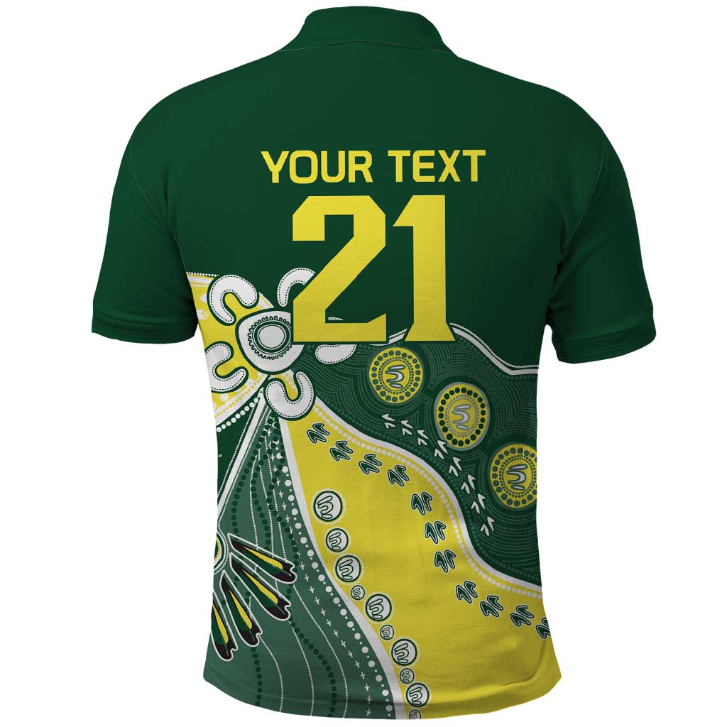 Custom Cricket Aussie Pride Polo Shirt Indigenous Inspired - Aussie Hoodie