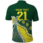 Custom Cricket Aussie Pride Polo Shirt Indigenous Inspired - Aussie Hoodie