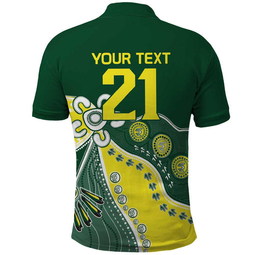 Custom Cricket Aussie Pride Polo Shirt Indigenous Inspired - Aussie Hoodie