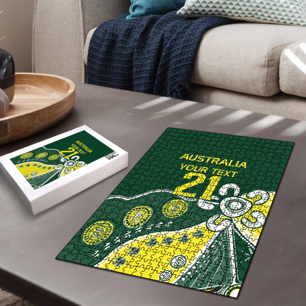 Custom Cricket Aussie Pride Puzzle Indigenous Inspired - Aussie Hoodie