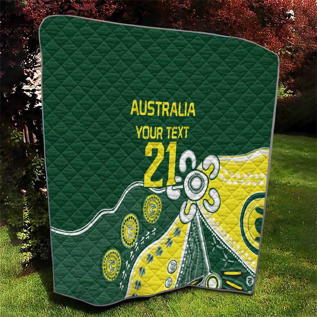 Custom Cricket Aussie Pride Quilt Indigenous Inspired - Aussie Hoodie
