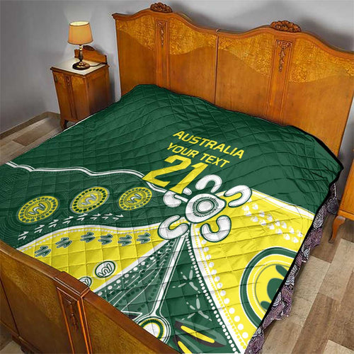 Custom Cricket Aussie Pride Quilt Indigenous Inspired - Aussie Hoodie