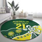 Custom Cricket Aussie Pride Round Carpet Indigenous Inspired - Aussie Hoodie