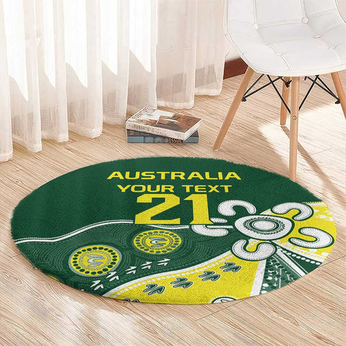 Custom Cricket Aussie Pride Round Carpet Indigenous Inspired - Aussie Hoodie