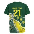 Custom Cricket Aussie Pride Rugby Jersey Indigenous Inspired - Aussie Hoodie