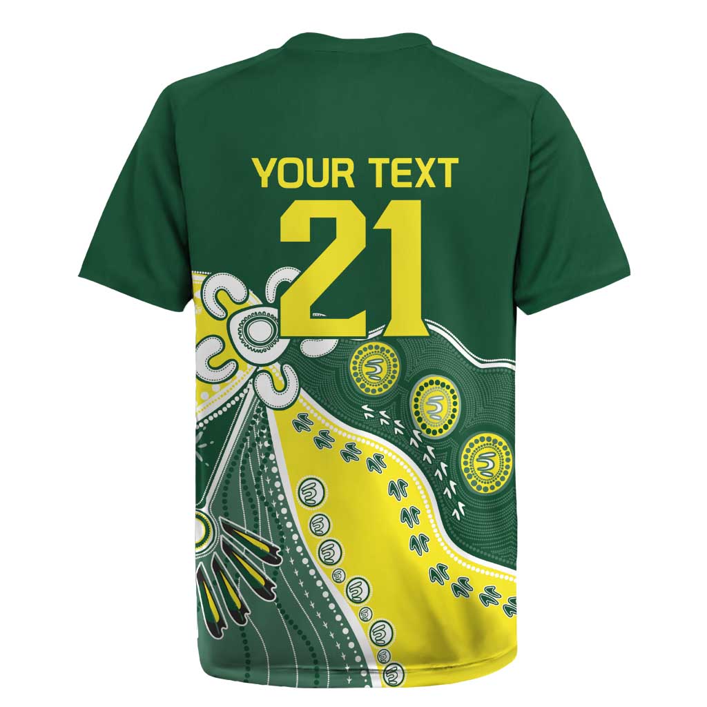 Custom Cricket Aussie Pride Rugby Jersey Indigenous Inspired - Aussie Hoodie