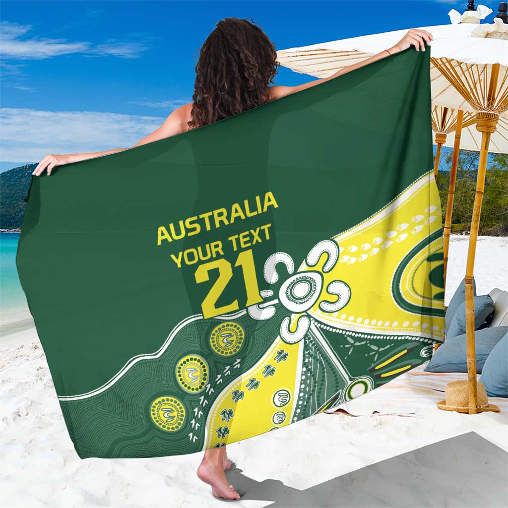 Custom Cricket Aussie Pride Sarong Indigenous Inspired - Aussie Hoodie