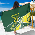 Custom Cricket Aussie Pride Sarong Indigenous Inspired - Aussie Hoodie
