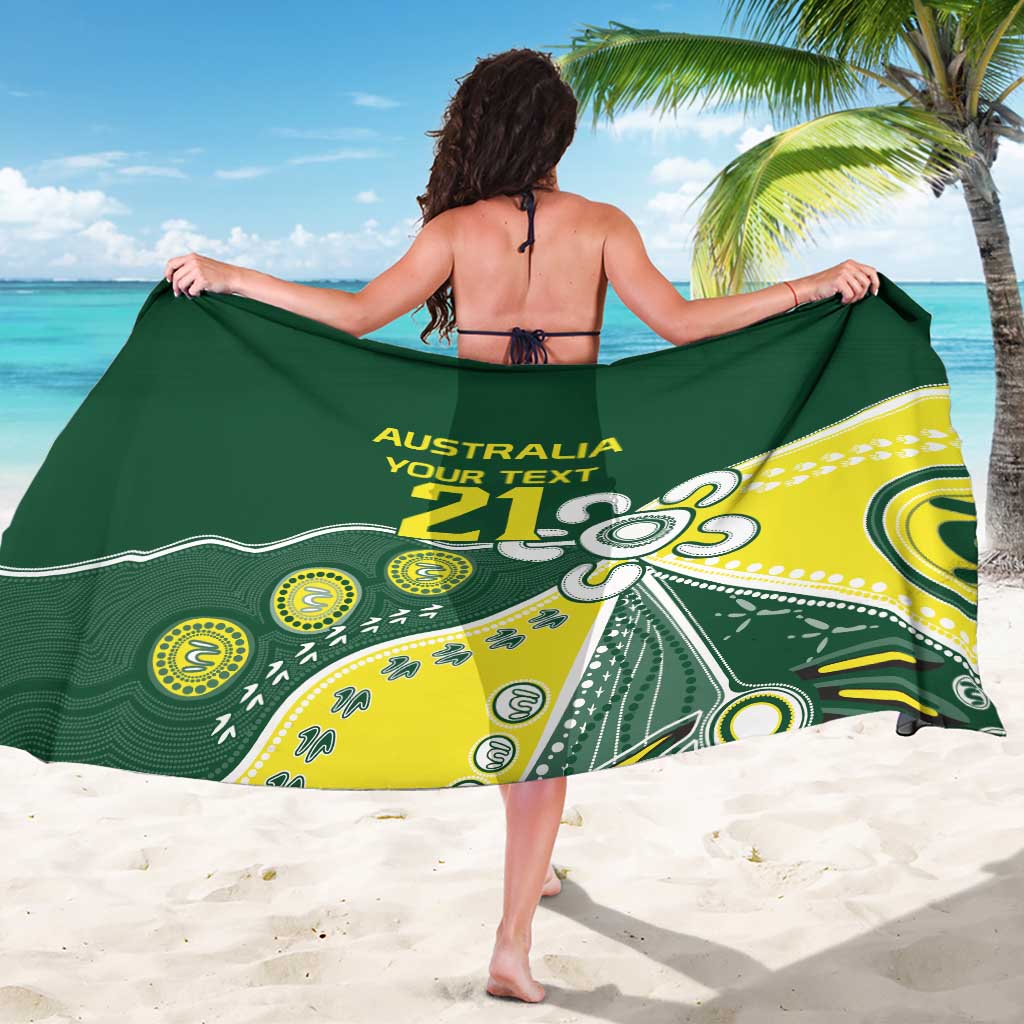Custom Cricket Aussie Pride Sarong Indigenous Inspired - Aussie Hoodie