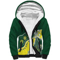 Custom Cricket Aussie Pride Sherpa Hoodie Indigenous Inspired - Aussie Hoodie