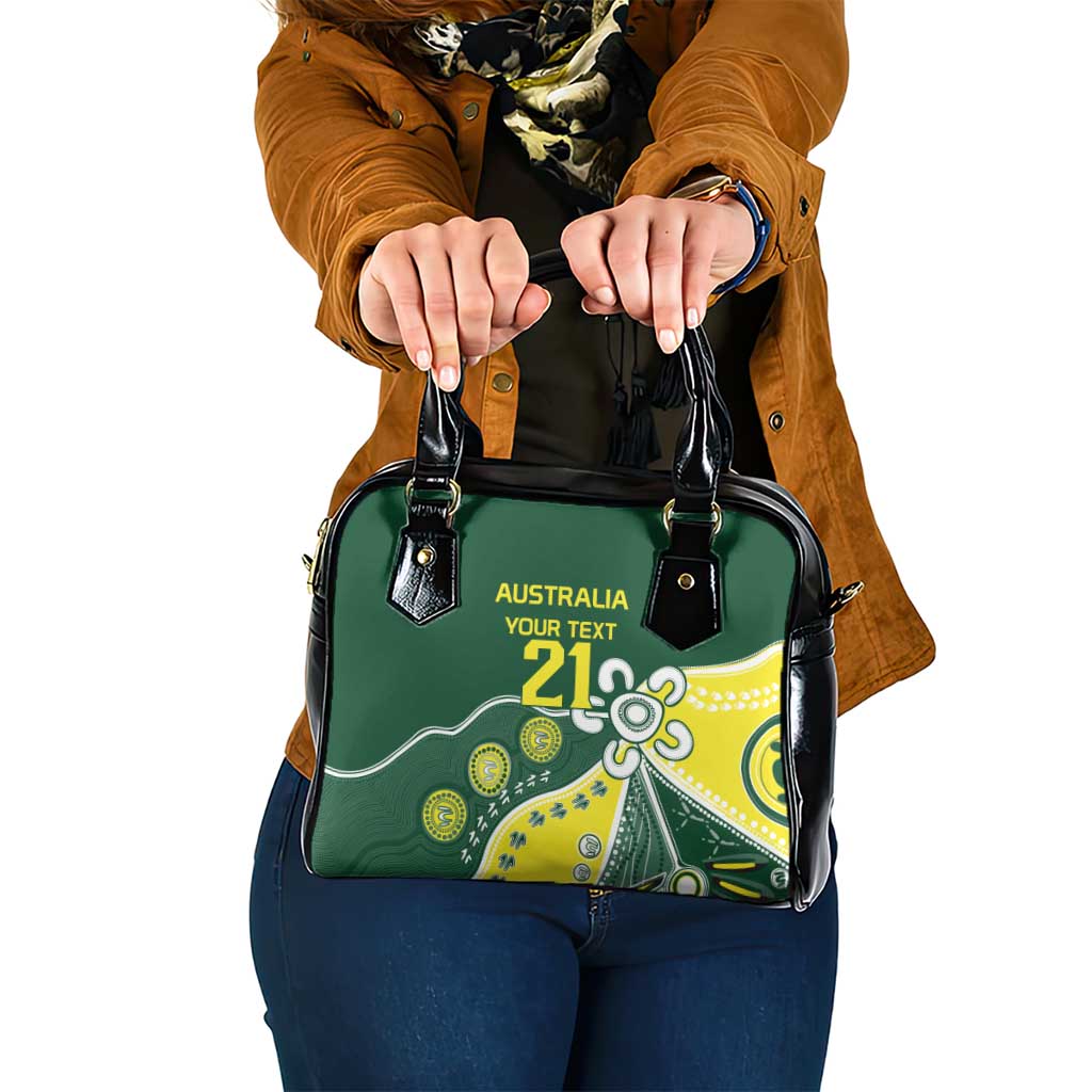 Custom Cricket Aussie Pride Shoulder Handbag Indigenous Inspired - Aussie Hoodie