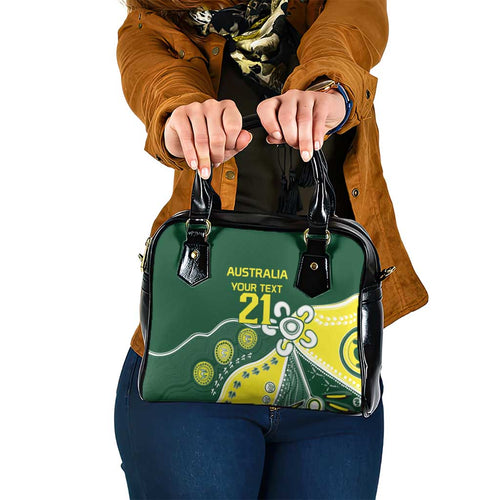 Custom Cricket Aussie Pride Shoulder Handbag Indigenous Inspired - Aussie Hoodie