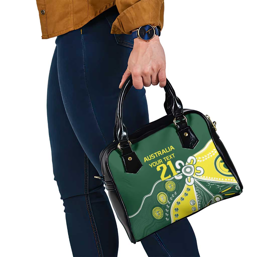 Custom Cricket Aussie Pride Shoulder Handbag Indigenous Inspired - Aussie Hoodie