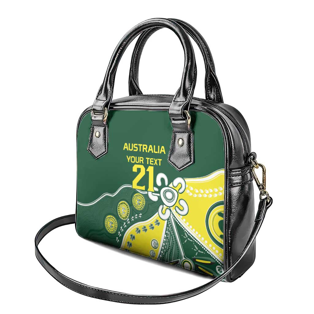 Custom Cricket Aussie Pride Shoulder Handbag Indigenous Inspired - Aussie Hoodie