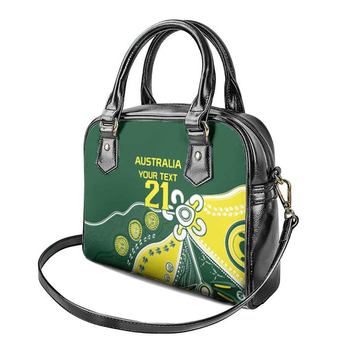 Custom Cricket Aussie Pride Shoulder Handbag Indigenous Inspired - Aussie Hoodie