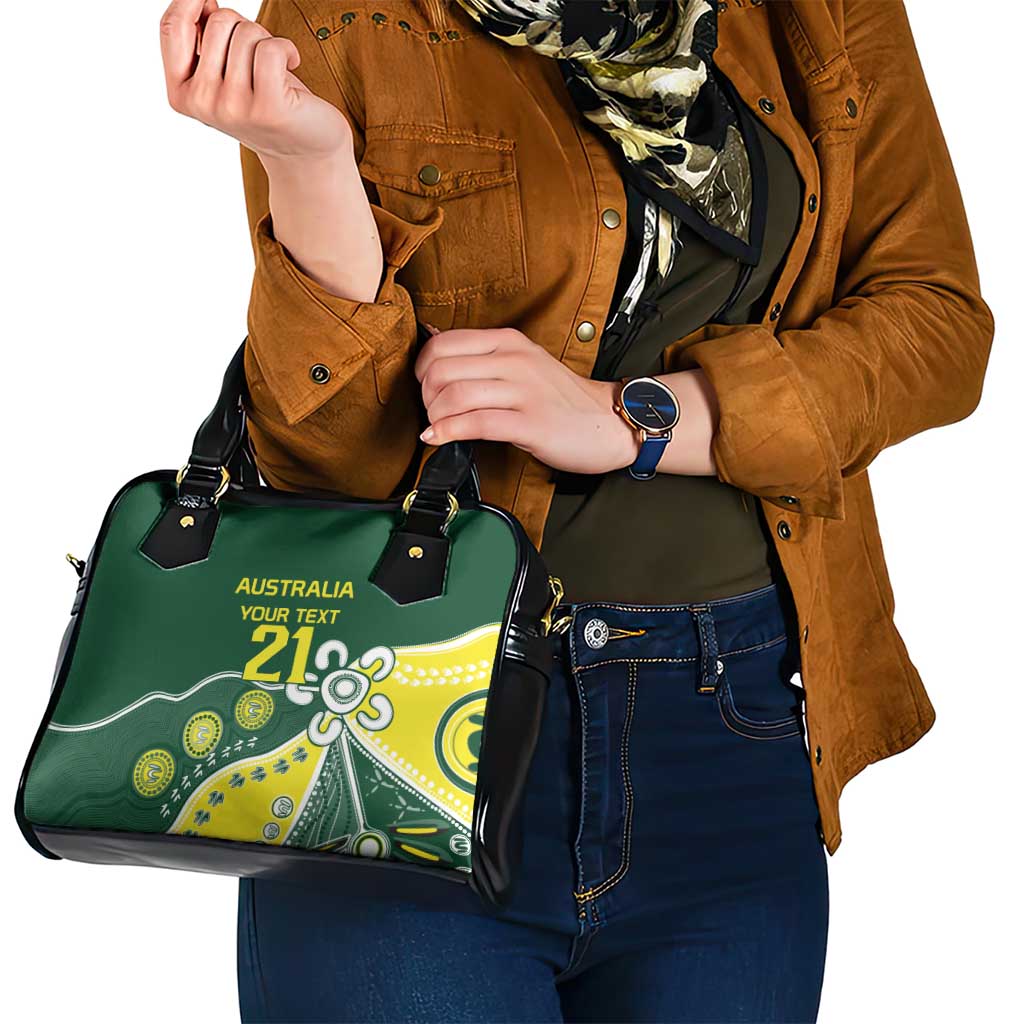 Custom Cricket Aussie Pride Shoulder Handbag Indigenous Inspired - Aussie Hoodie